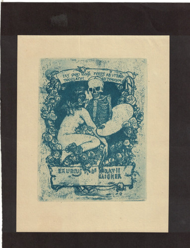 Original radierung exlibris - original,