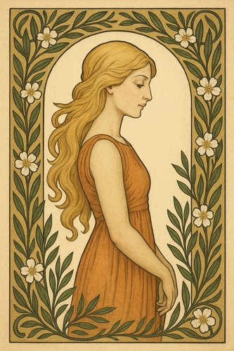 Jugendstil poster ornamental - jugendstil,