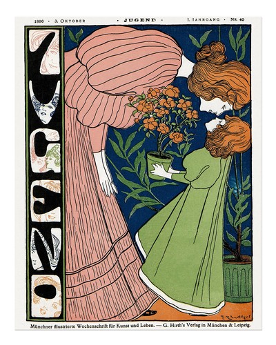 Jugendstil wandkunst eleganter - jugendstil,