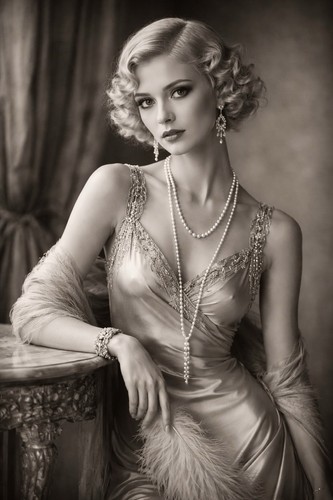 Dame frau model vintage - dame,