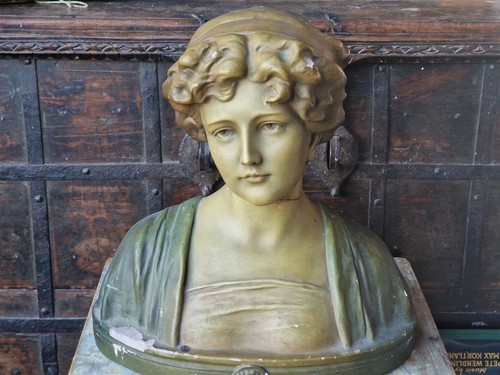 Antik jugendstil damen büste - antik,