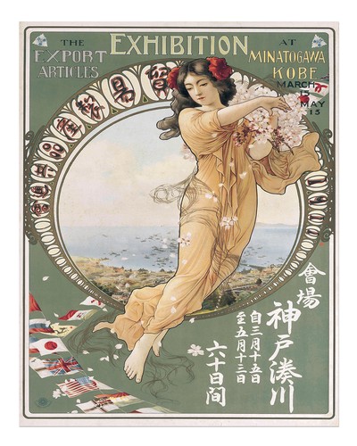 Elegante art nouveau - nouveau, wandkunst