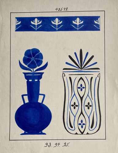 Jugendstil entwurf skizze - entwurf,