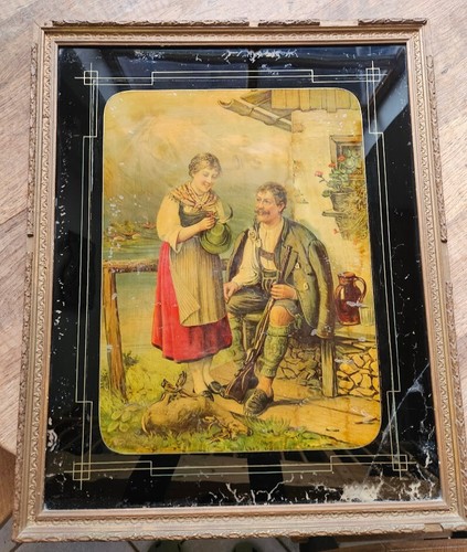 Lithografie jugendstil jäger - lithografie,