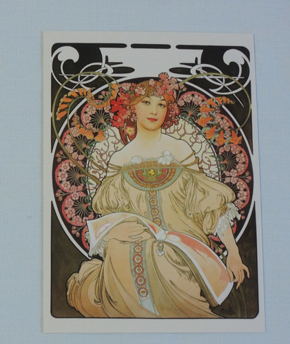 Postkarten alfons mucha - 1x,