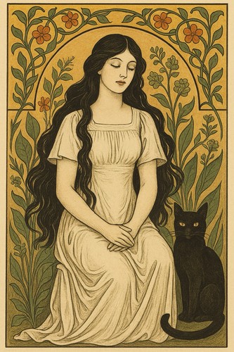 Jugendstil poster ornamental - poster,