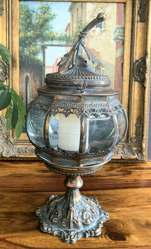 Jugendstil laterne windlicht - jugendstil,