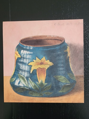 Altes aquarell jugendstil - aquarell,