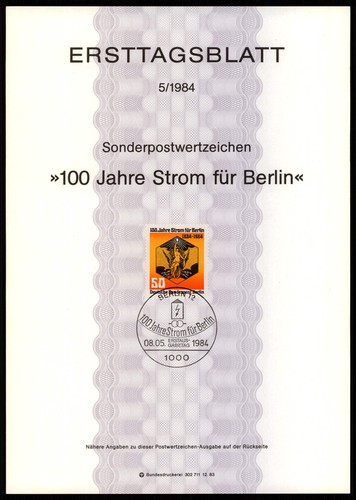 Berlin etb ersttagsblatt - berlin,