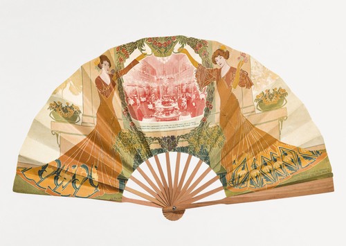 Jugendstil fächer wandkunst - jugendstil,