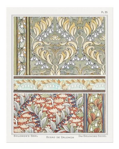 Jugendstil blumen wandkunst - jugendstil,