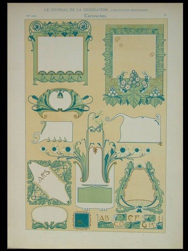 Jugendstil ornamente 1898 - ornamente,