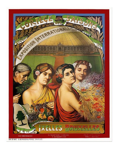Jugendstil jahreszeiten - jugendstil,