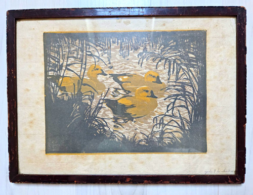 Orig farbholzschnitt von - orig.,