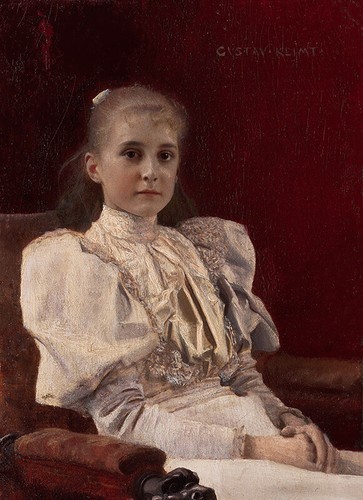 Sitzendes junges mädchen - junges, 1894