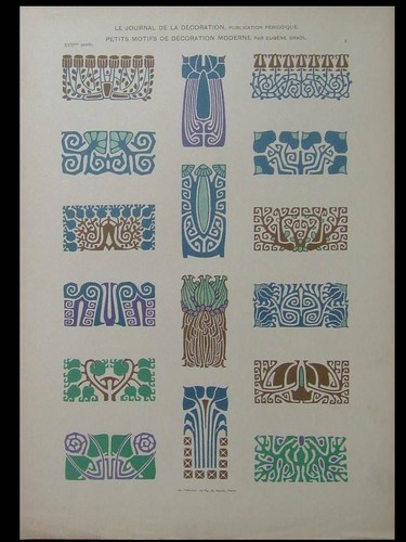 Jugendstil dekoration eugene - jugendstil,