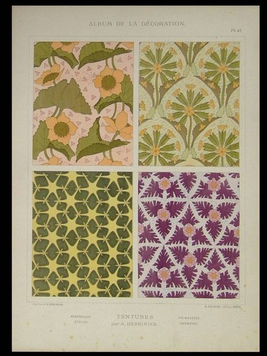 Jugendstil ornamente blumen - ornamente,,