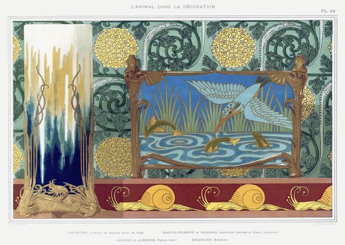 Jugendstil natur wandkunst - natur,