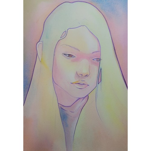 Pearl melancholy female art - pearl, melancholy.