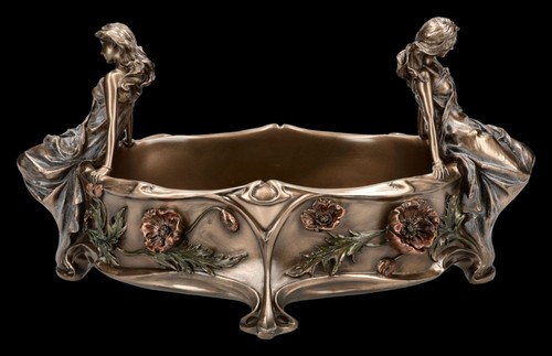 Jugendstil figur damen - damen, sitzen