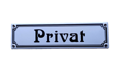 Privat emailschild - privat,,