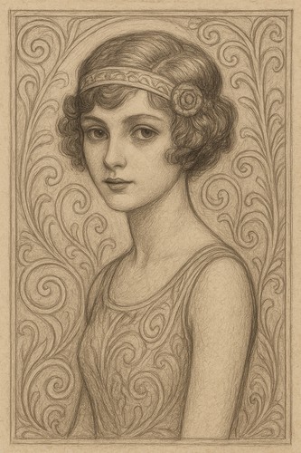 Jugendstil poster ornamental - poster,