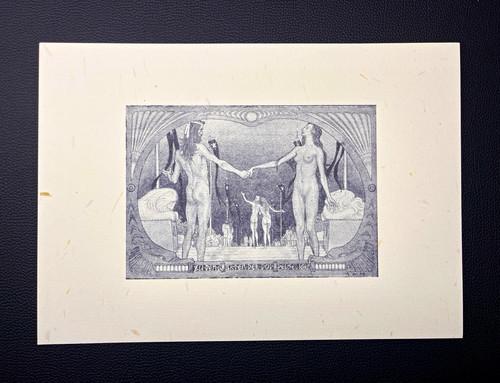 Kunstdruck auf papier - auf,