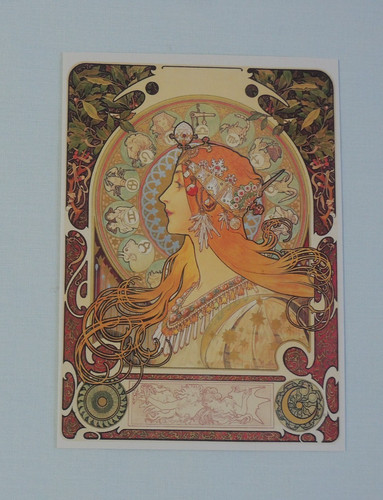 Postkarten alfons mucha - 1x,